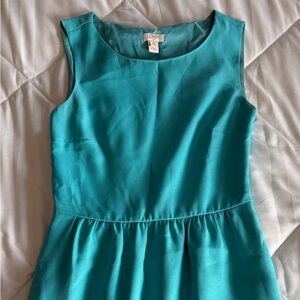 J.Crew Teal Sleeveless Dress